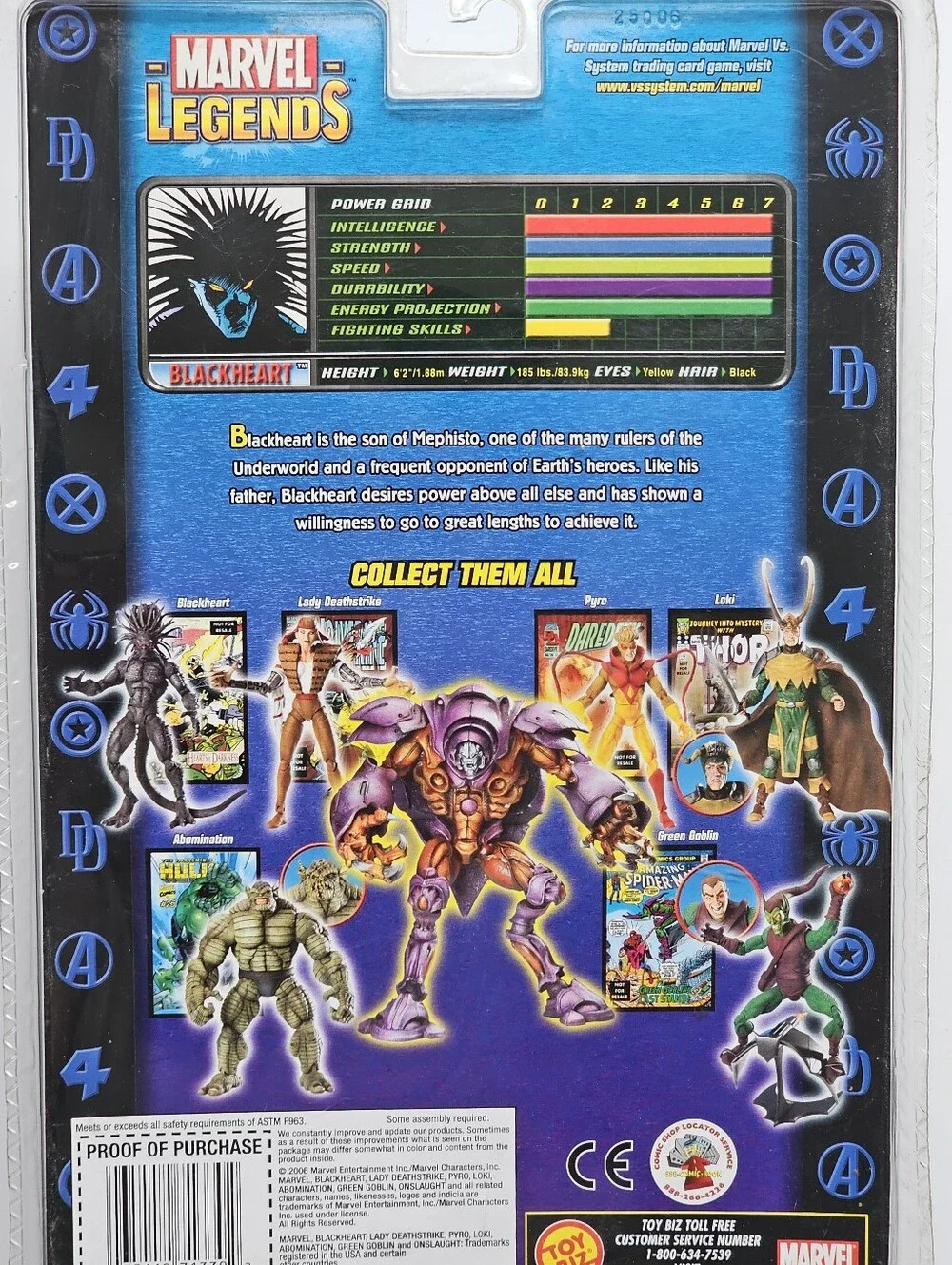 Blackheart - Toy Biz Marvel Legends Onslaught Series Action Figure 2006 NIB